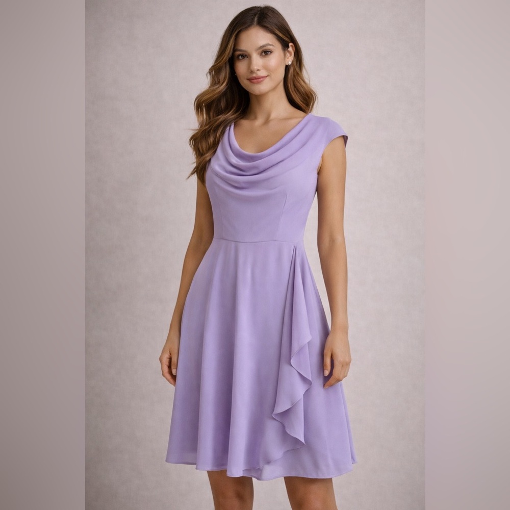 Sleeves Lavender Spring Dress